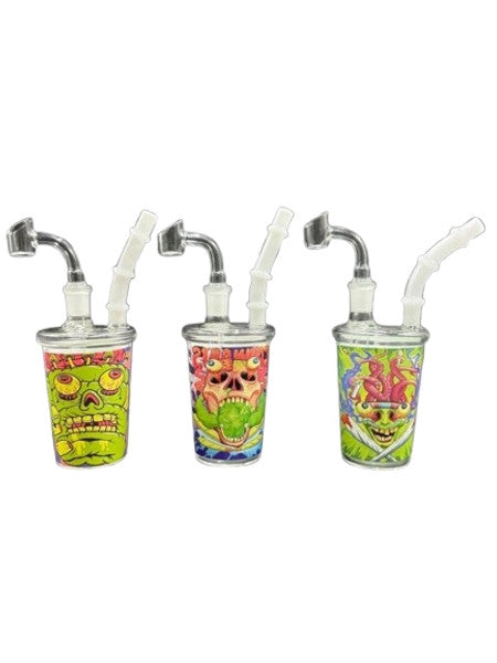 7.5" SLIME CHARACTER CUP DAB RIG W/ BANGER