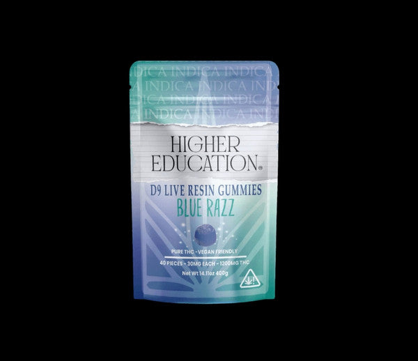 HIGHER EDUCATION 1200MG D9 LIVE RESIN GUMMIES 40CT/BAG