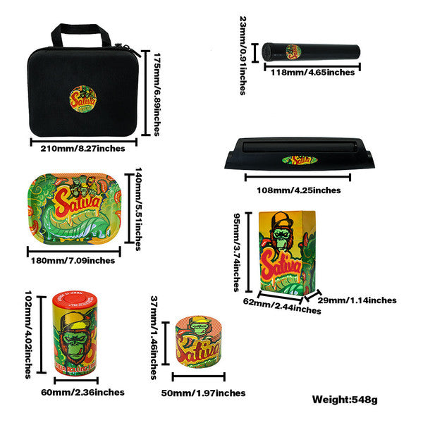 STRAINS 7 IN 1 TRAVEL SMOKING KIT WITH E.V.A CASE