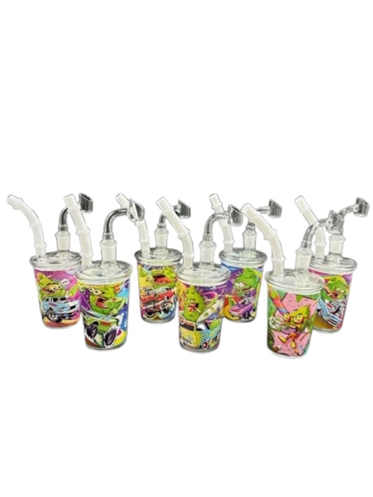 7.5" SLIME CHARACTER CUP DAB RIG W/ BANGER