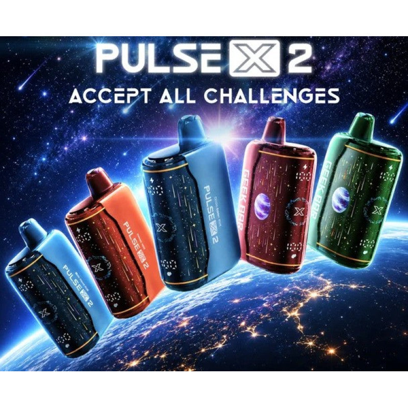 GEEK BAR PULSE X2 50K PUFF 5% NIC DISPOSABLE VAPE 5CT/PK 90ML * MADE IN INDONESIA*