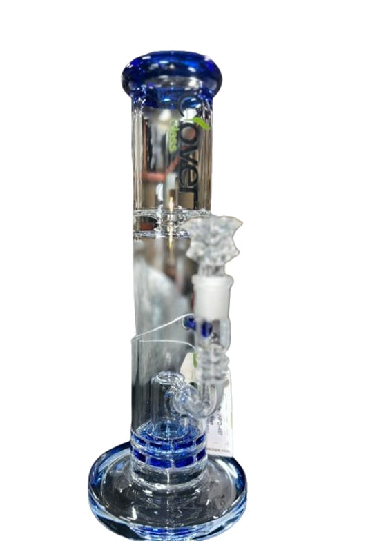 CLOVER GLASS 10.5" TUBE WATER PIPE