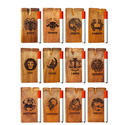 WOOD DUGOUT ZODIAC SIGN LARGE W/METAL BAT