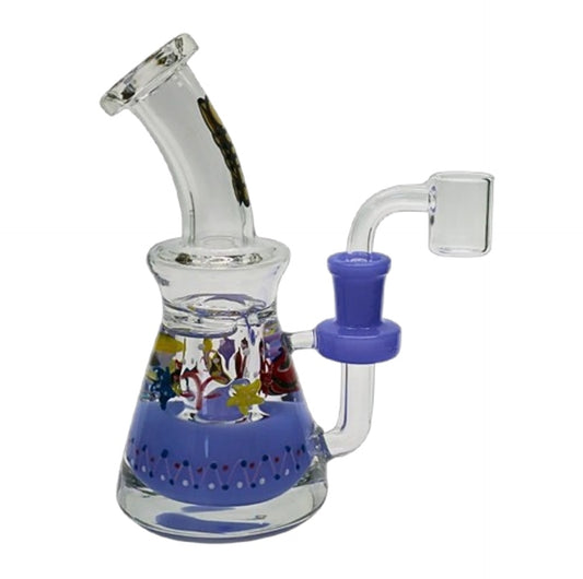 GLIIZY CHORD 7" GLASS DAB RIG HONEYBEE DESIGN