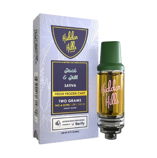 Hidden Hills Fresh Frozen Cart 2G Heady Blend [THC-A ULTRA, D9, THC-B]