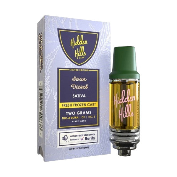Hidden Hills Fresh Frozen Cart 2G Heady Blend [THC-A ULTRA, D9, THC-B]