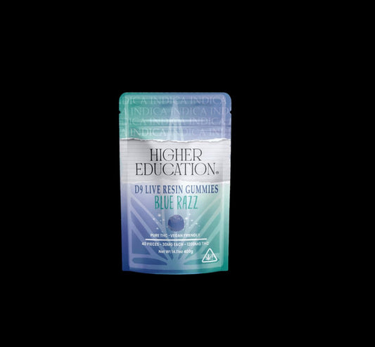HIGHER EDUCATION 1200MG D9 LIVE RESIN GUMMIES 40CT/BAG