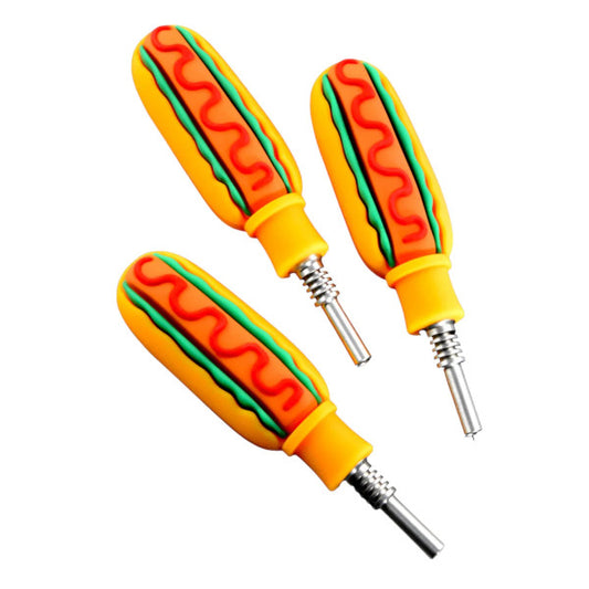 HOTDOG SILICONE NECTAR COLLECTOR & TITANIUM TIP