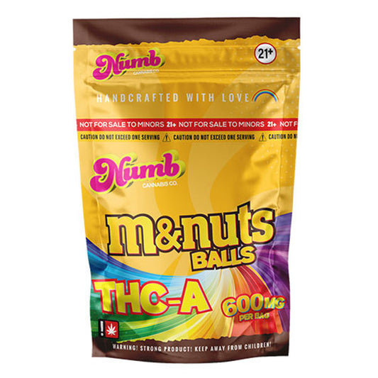 NUMB M&NUTS THCA BALLS – 600MG PER BAG