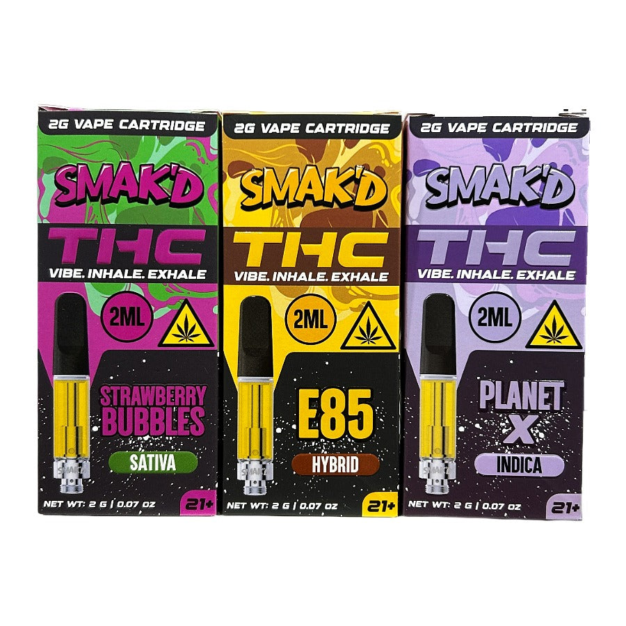 Smak’d D9 THC 2g Cartridge