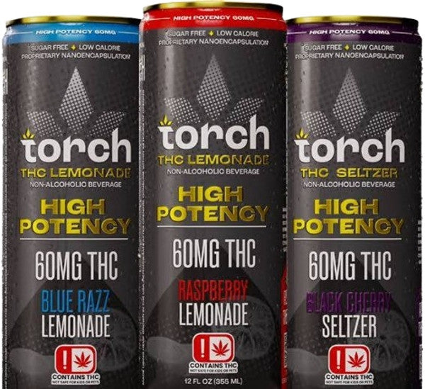 TORCH HIGH POTENCY THC SELTZER 60MG 4CT/PK