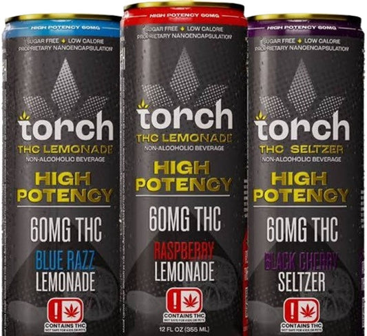 TORCH HIGH POTENCY THC SELTZER 60MG 4CT/PK